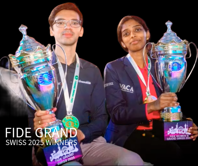FIDE Grand Swiss Open & Women's Winners 2025 !