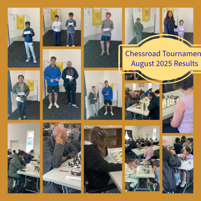 Chessroad Tournament Winners for August 2025