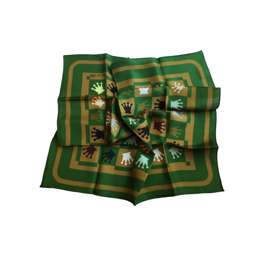 SILK SCARVES - GREEN